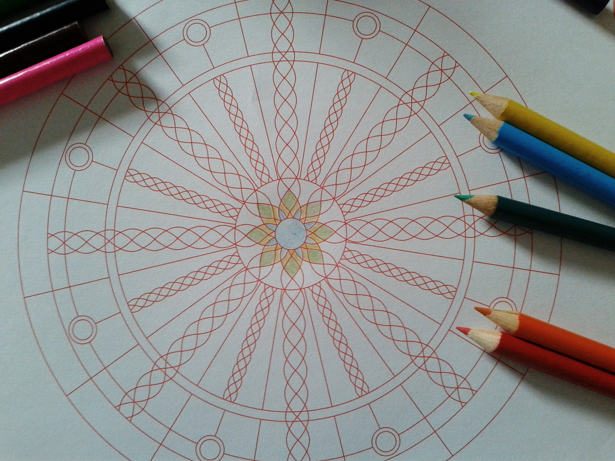 How to Draw a Mandala With a Compass 